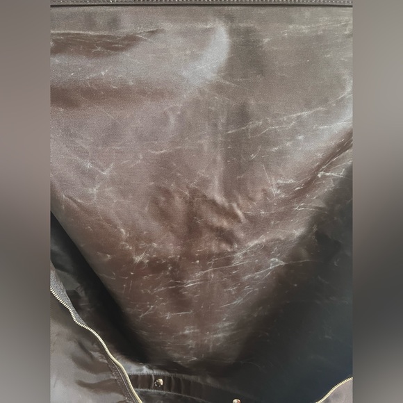 Louis Vuitton Authentic Brown Nylon Garment Cover Bag w/ Gold Hanger - Picture 5 of 12